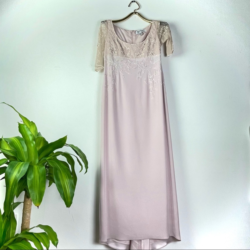 Bob Mackie Soft Pink Beaded Gown